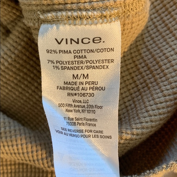Vince Men's Beige Long Sleeve Top - Picture 5 of 5